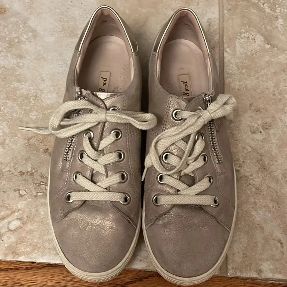 Paul Green soft silvery tan leather size 5.5